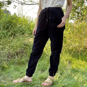 American Eagle Outfitters Navy Corduroy Joggers